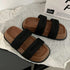 Casual Double Strap Sliders
